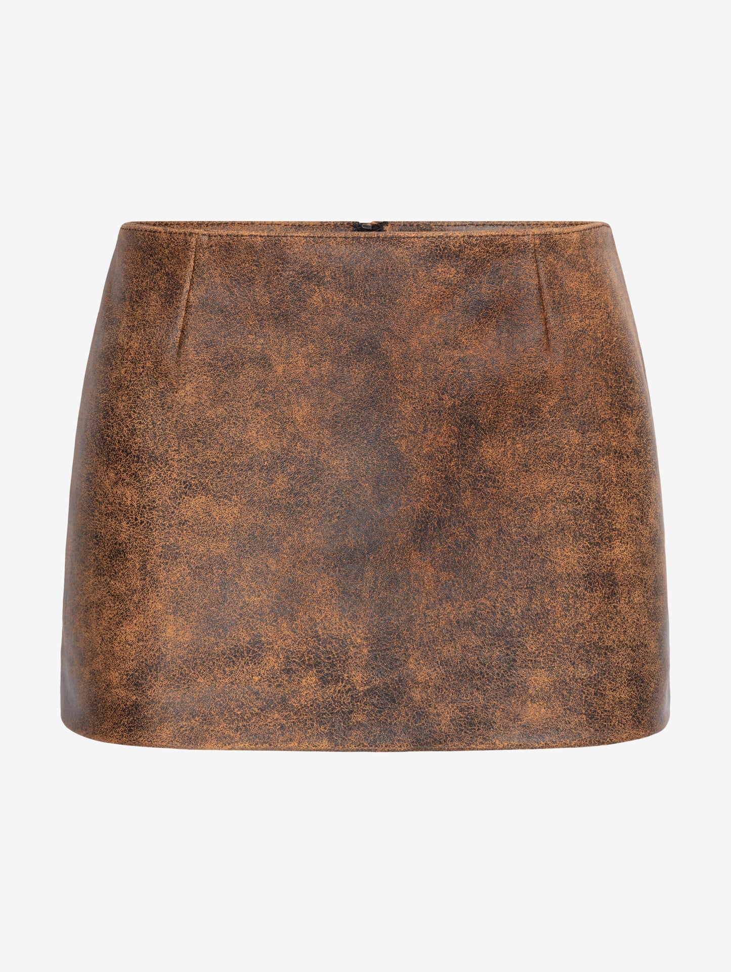 WESTERN ANTIQUE MINI SKIRT IN LAMBSKIN